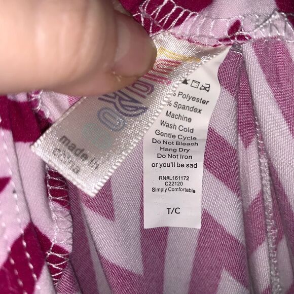 Lularoe Tall & Curvy Chevron Leggings Striped - Picture 5 of 5